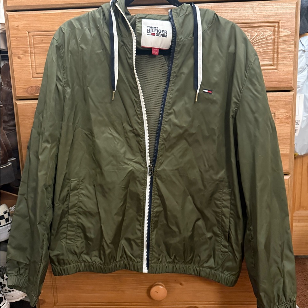 Tommy Hilfiger Green Windbreaker Jacket